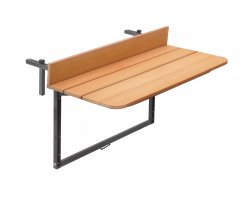 Skłądany stolik na barierkę balkonową LOOK szreokość 80 lub 120 cm