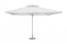 Parasol z nogą centralną 4x4 m PUSH biała noga/białe poszycie