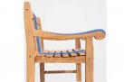 Klasyczna ławka ogrodowa o szerokości 220 cm z teak FLORYDA