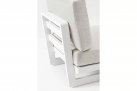 Nowoczesny modułowy narożnik aluminiowy biały INFINITY Bizzotto
