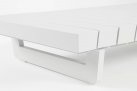Stolik prostokątny aluminiowy biały INFINITY Bizzotto 