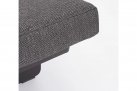 Ciemnoszare dwuosobowe nowoczesne łóżko ogrodowe aluminiowe INFINITY bizzotto