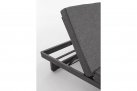 Ciemnoszare dwuosobowe nowoczesne łóżko ogrodowe aluminiowe INFINITY bizzotto