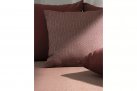 Zestaw 2 sofa / łóżko ogrodowe z teaku BALI bizzotto poduszki bordowe