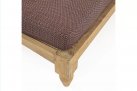Zestaw 2 sofa / łóżko ogrodowe z teaku BALI bizzotto poduszki bordowe