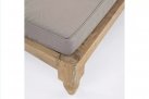 Zestaw 2 sofa / łóżko ogrodowe z teaku BALI bizzotto poduszki brązowe