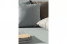 Zestaw 2 sofa / łóżko ogrodowe z teaku BALI bizzotto poduszki szarozielone
