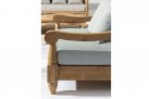 Fotel wypoczynkowy z drewna teak z szarozielonymi poduszkami BALI bizizotto