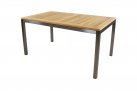 Stół ogrodowy 152x90 nogi stal nierdzewna blat teak MRMARIS