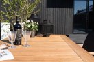 Stół ogrodowy 152x90 nogi stal nierdzewna blat teak MRMARIS