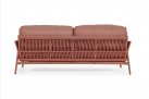 Nowoczesna sofa na taras aluminiowa kolor czerwony PARDIS bizzotto