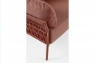 Nowoczesna sofa na taras aluminiowa kolor czerwony PARDIS bizzotto