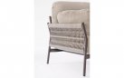 Nowoczesna sofa na taras aluminiowa konstrukcja antracyt / poduszki beżowe PARDIS bizzotto