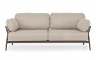 Nowoczesna sofa na taras aluminiowa konstrukcja antracyt / poduszki beżowe PARDIS bizzotto