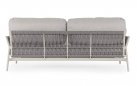 Nowoczesna sofa na taras aluminiowa konstrukcja jasny beż / poduszki szarobeżowe PARDIS bizzotto