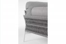 Nowoczesna sofa na taras aluminiowa kolor biała PARDIS bizzotto