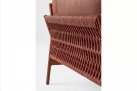 Nowoczesna sofa na taras aluminiowa kolor czerwony PARDIS bizzotto