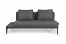 Szara sofa podwójna modułowa nowoczesna na taras MATRIX bizzotto