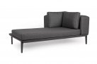 Szara sofa podwójna modułowa nowoczesna na taras MATRIX bizzotto