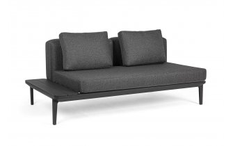 Szara sofa podwójna modułowa nowoczesna na taras MATRIX bizzotto