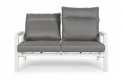 Biała sofa na taras z aluminium z pochylanymi oparciami KLEDI bizzotto