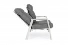 Biała sofa na taras z aluminium z pochylanymi oparciami KLEDI bizzotto