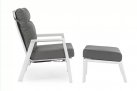 Przykładowy zestaw z dwoma fotelami podnóżkiem aluminiowy KLEDI bizzotto