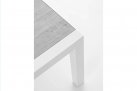 Stolik kawowy aluminium biały z blatem ceramicznym KLEDI bizzotto