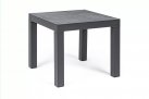 Kwadratowy stolik aluminiowy 50x50 antracyt blat ceramiczny KLEDI bizzotto