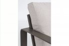 Sofa wypoczynkowa 2-osobowa brązowa z aluminium do ogrodu MERRIGAN bizzotto