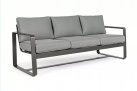 Sofa wypoczynkowa szara z aluminium do ogrodu MERRIGAN bizzotto