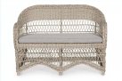 Stylowa sofa z technorattanu rustykalna beżowa JUPIER bizzotto
