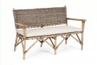 Sofa kawowa z rattanu do ogrodu zimowego TARIFA bizzotto
