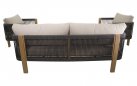 SORA zestaw ogrodowy wypoczynkowy aluminium woodlook, poduszki Olefin, stolik SprayStone