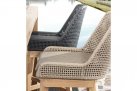 Hoker barowy z drewna teak beżowa lina polipropylenowa HESPERIA bizzotto