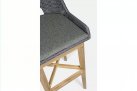 Hoker barowy z drewna teak ciemnoszara lina polipropylenowa HESPERIA bizzotto