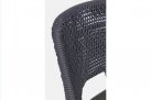 Hoker barowy z drewna teak ciemnoszara lina polipropylenowa HESPERIA bizzotto
