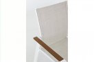 Białe krzesło ogrodowe aluminiowe KUBIK bizzotto