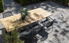 Stół ogrodowy aluminiowo-teakowy AMBASSADOR 240 cm / krześło Veneto / krześło Barista