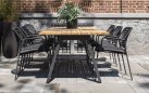 Stół ogrodowy aluminiowo-teakowy AMBASSADOR 240 cm / krześło Veneto / krześło Barista