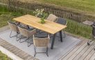 Stół ogrodowy aluminiowo-teakowy AMBASSADOR 240 cm / krześło Veneto / krześło Belmond