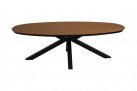 Owalny stół ogodowy z podstawie aluminiowej i blacie z kompozytu drewnianego ala teak AREZZO OVAL 240x110
