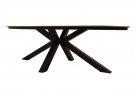 Owalny stół ogodowy z podstawie aluminiowej i blacie z kompozytu drewnianego ala teak AREZZO OVAL 240x110