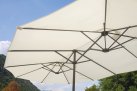 Owalny parasol 2,7x4,5 m noga antracyt poszycie poliester ECRU