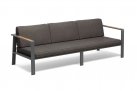 Czarny komplet wypoczynkowy aluminiowy z poduszkami Olefin NOFI Lounge Higold
