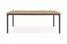 Stół ogrodowy z blatem teak 200x100 cm STONE bizzotto