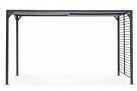 Ciemnoszary aluminiowy pawilon 3x3,6 m z zasuwanym dachem NOAH bizzotto 