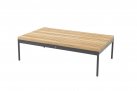 Aluminiowy narożnik ogrodowy modułowy antracyt lina polipropylenowa teak SAKURA 4SO