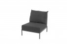 Aluminiowy narożnik ogrodowy modułowy antracyt lina polipropylenowa teak SAKURA 4SO