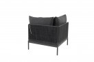 Aluminiowy narożnik ogrodowy modułowy antracyt lina polipropylenowa teak SAKURA 4SO